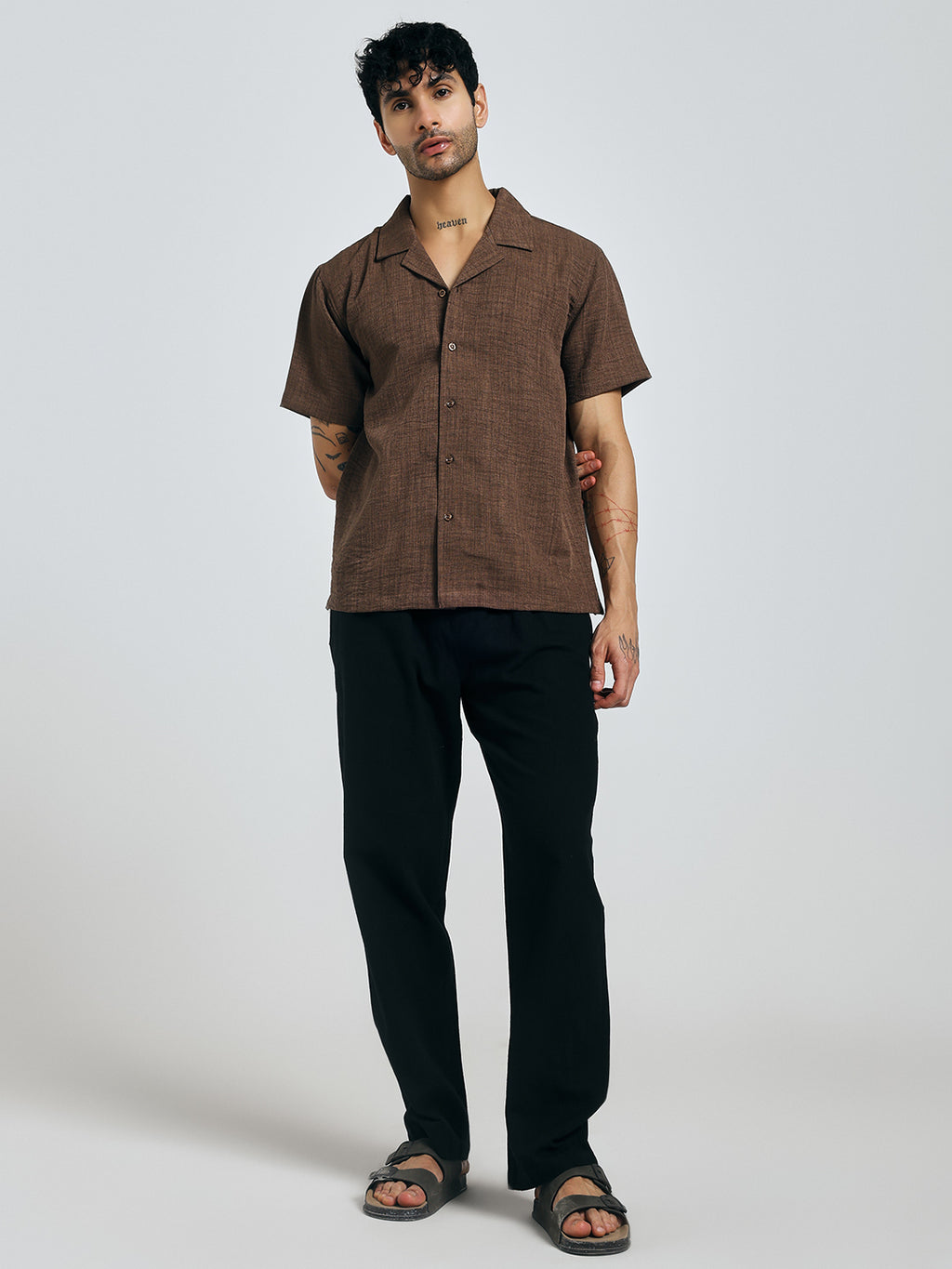 RELAXED LINEN PANT BLACK