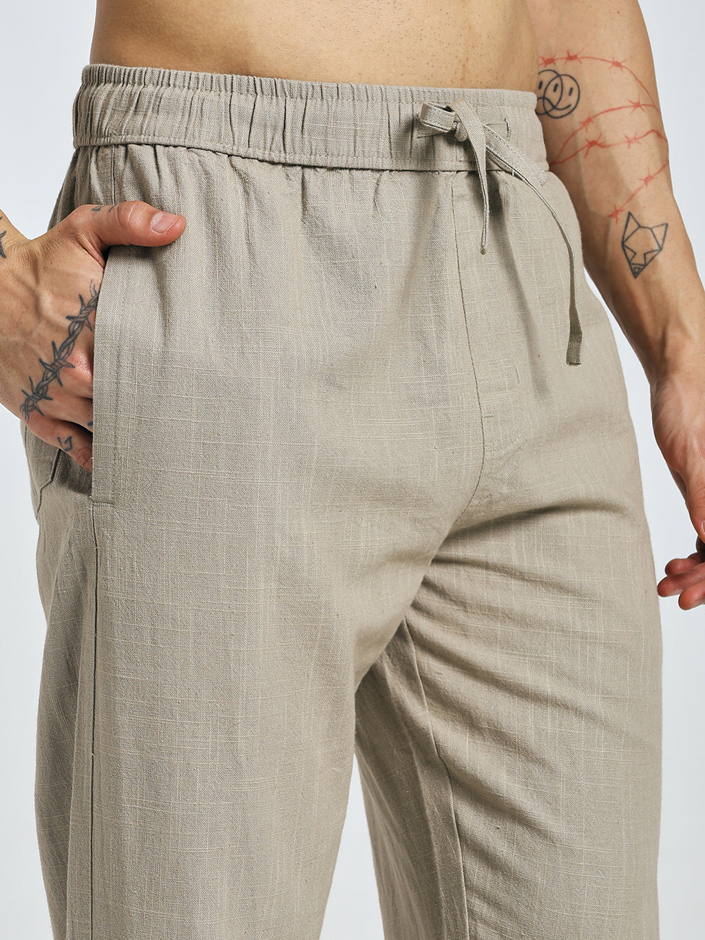 RELAXED LINEN PANT BEIGE