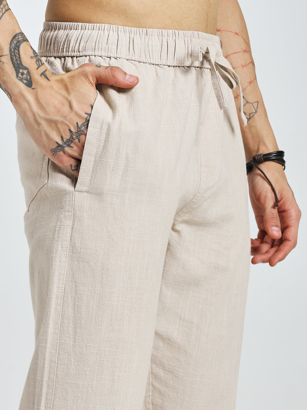 RELAXED LINEN PANT CREAM