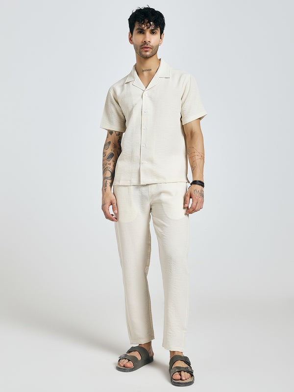 White Linen Co-ord Set