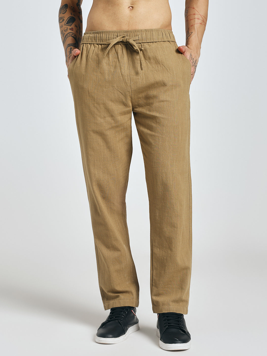 RELAXED LINEN PANT BRONZE