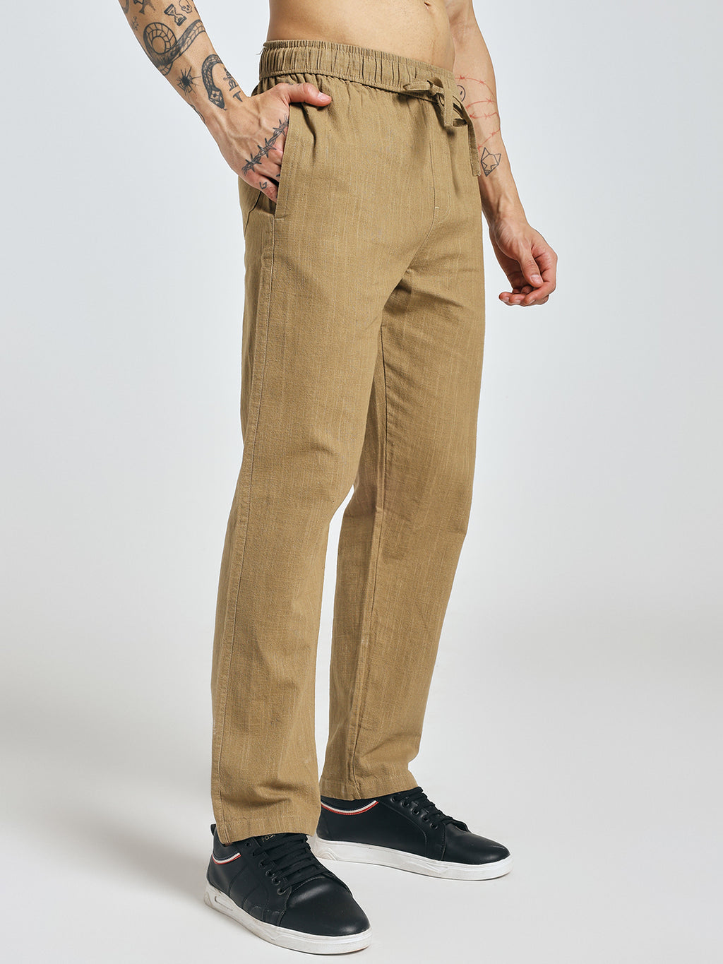 RELAXED LINEN PANT BRONZE