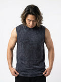 ACIDWASHED NAVY TANKTOP