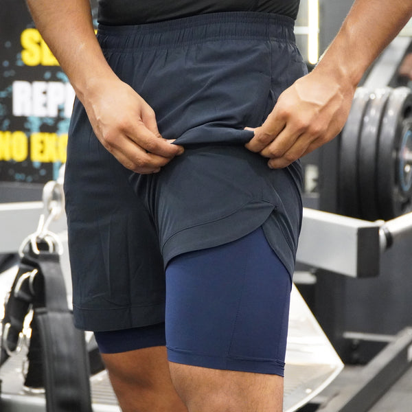 Navy Compression Shorts