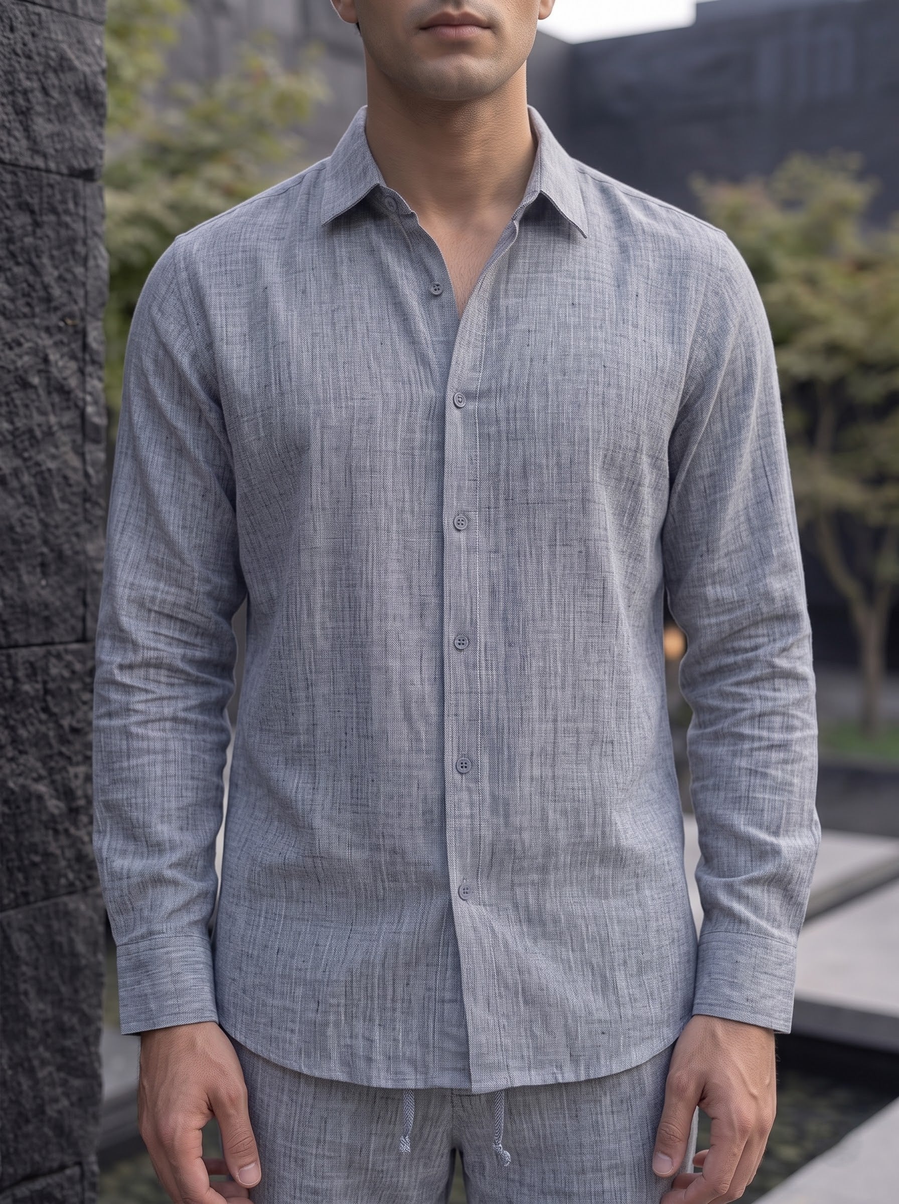 RELAXED LINEN SET BLUE