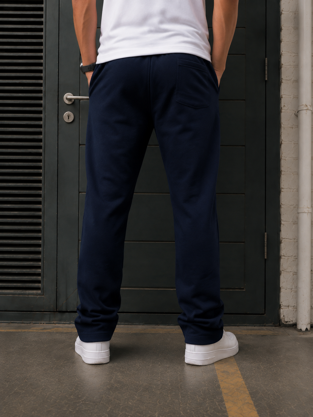 ESSENTIAL NAVY SWEATPANTS
