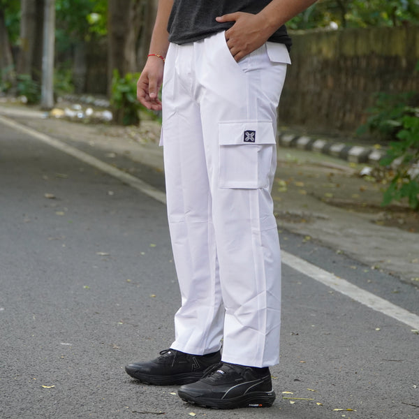 White Cargo pants