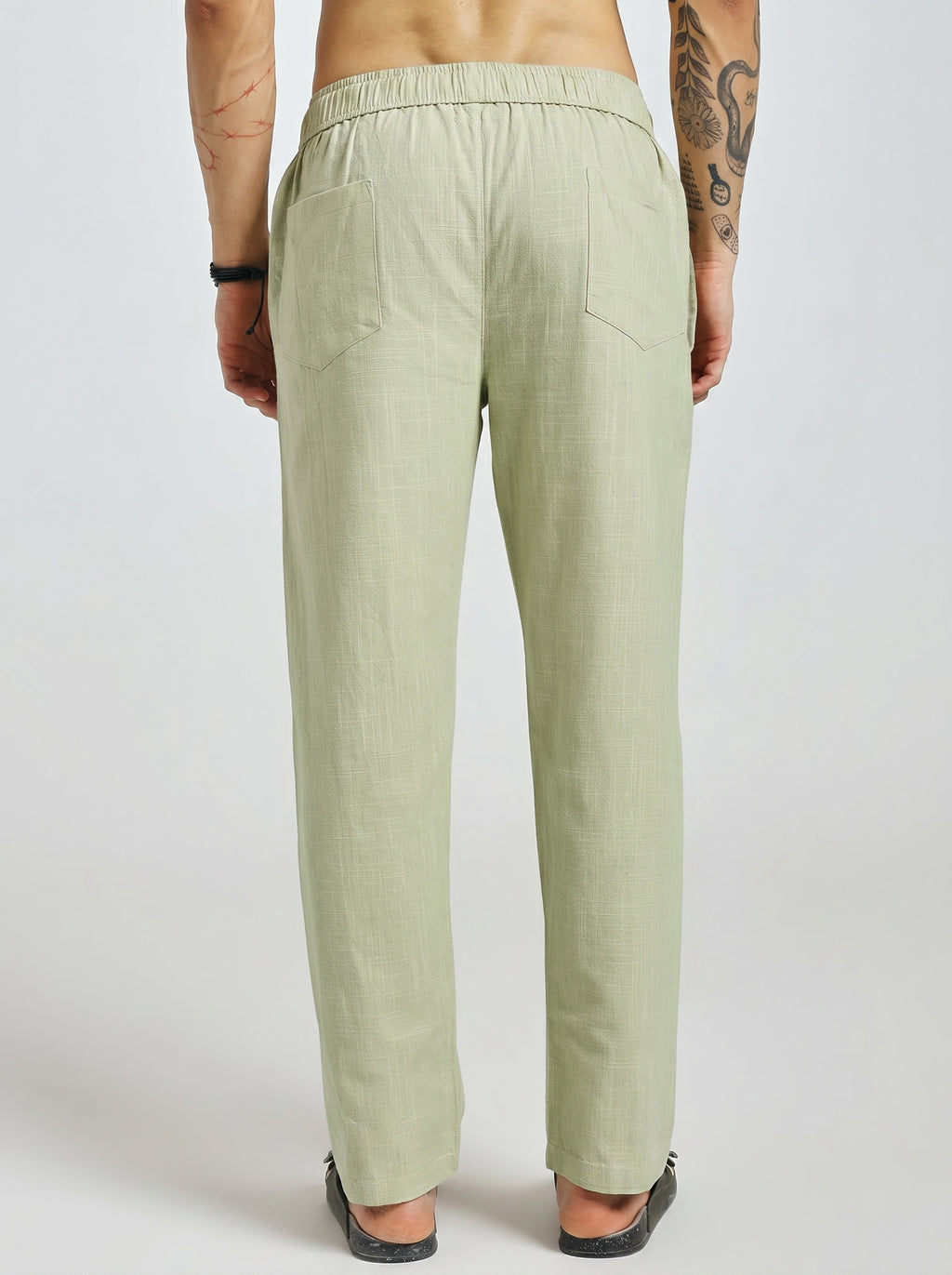 RELAXED LINEN PANT GREEN