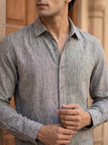 GREY LINEN SHIRT