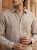 BEIGE LINEN SHIRT