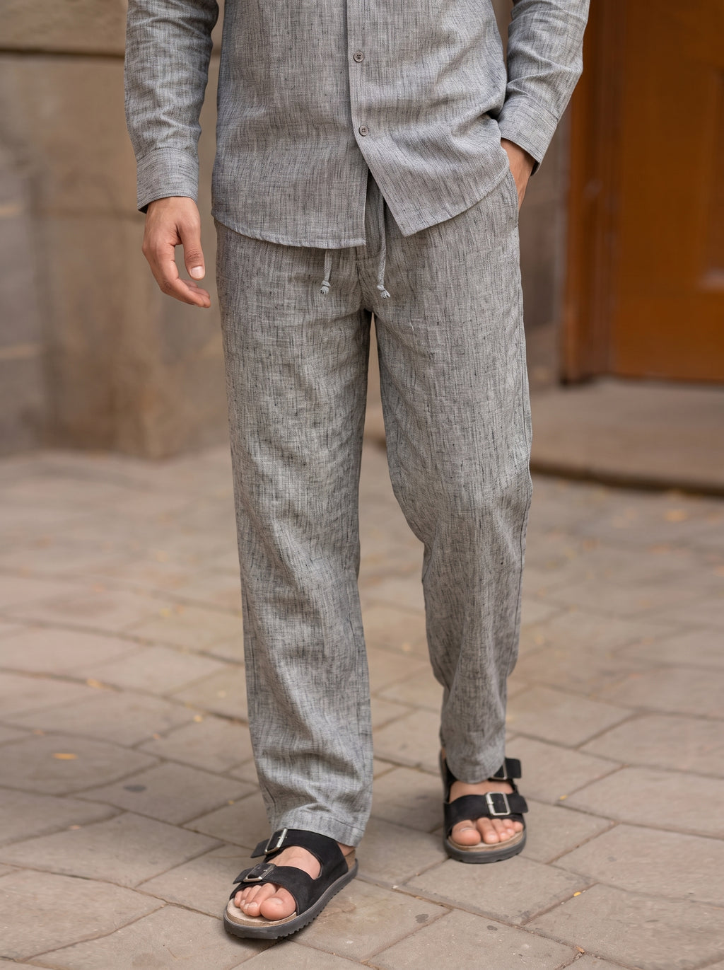 RELAXED LINEN SET GREY