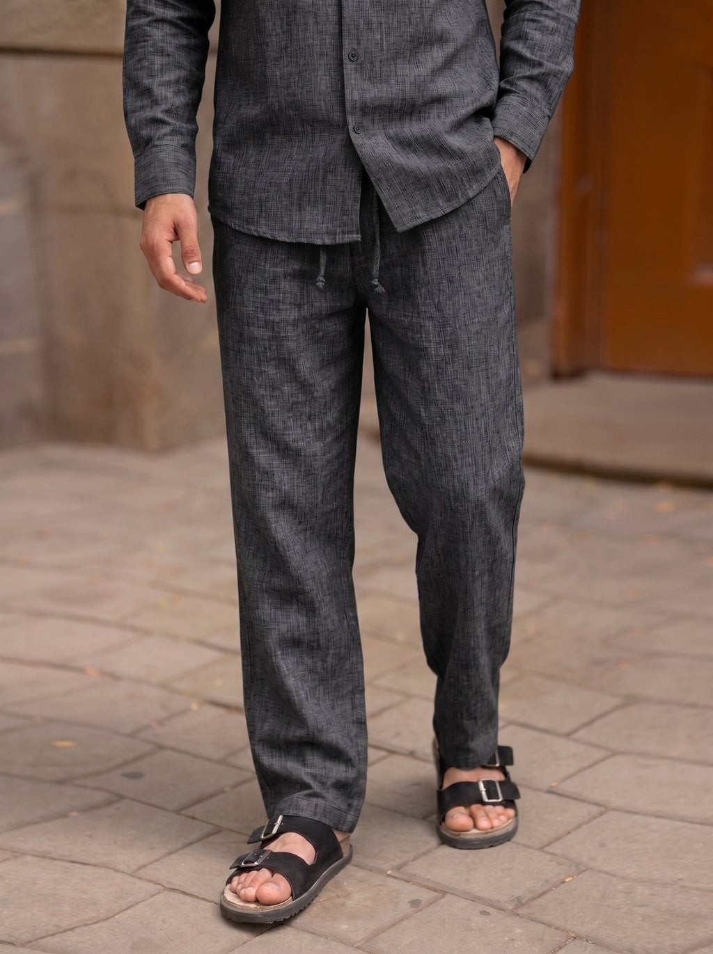 RELAXED LINEN SET BLACK