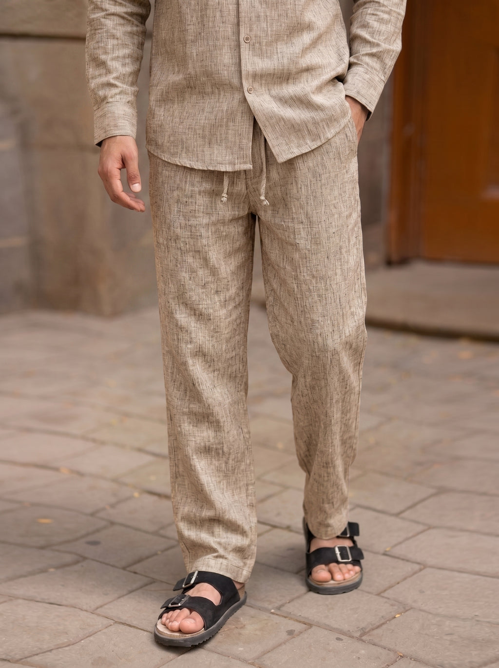 RELAXED LINEN SET BEIGE