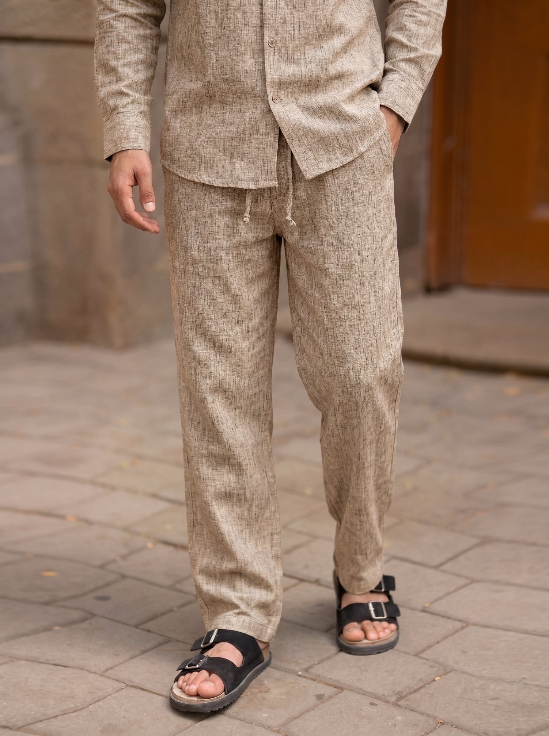 RELAXED LINEN SET BEIGE