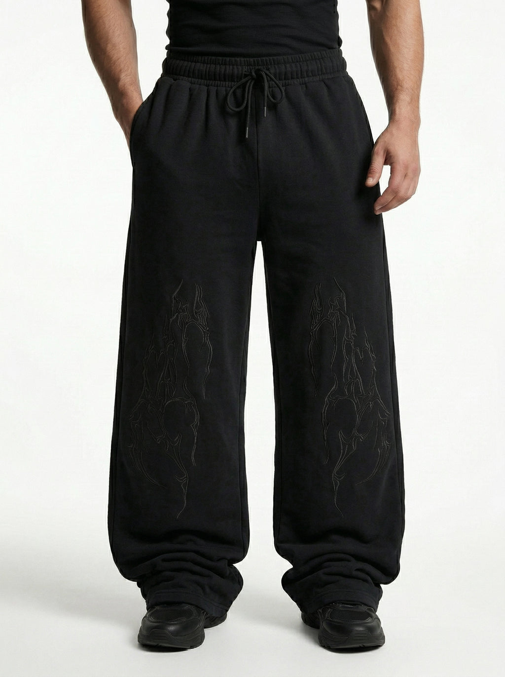 SHADOW MARK BAGGY PANTS