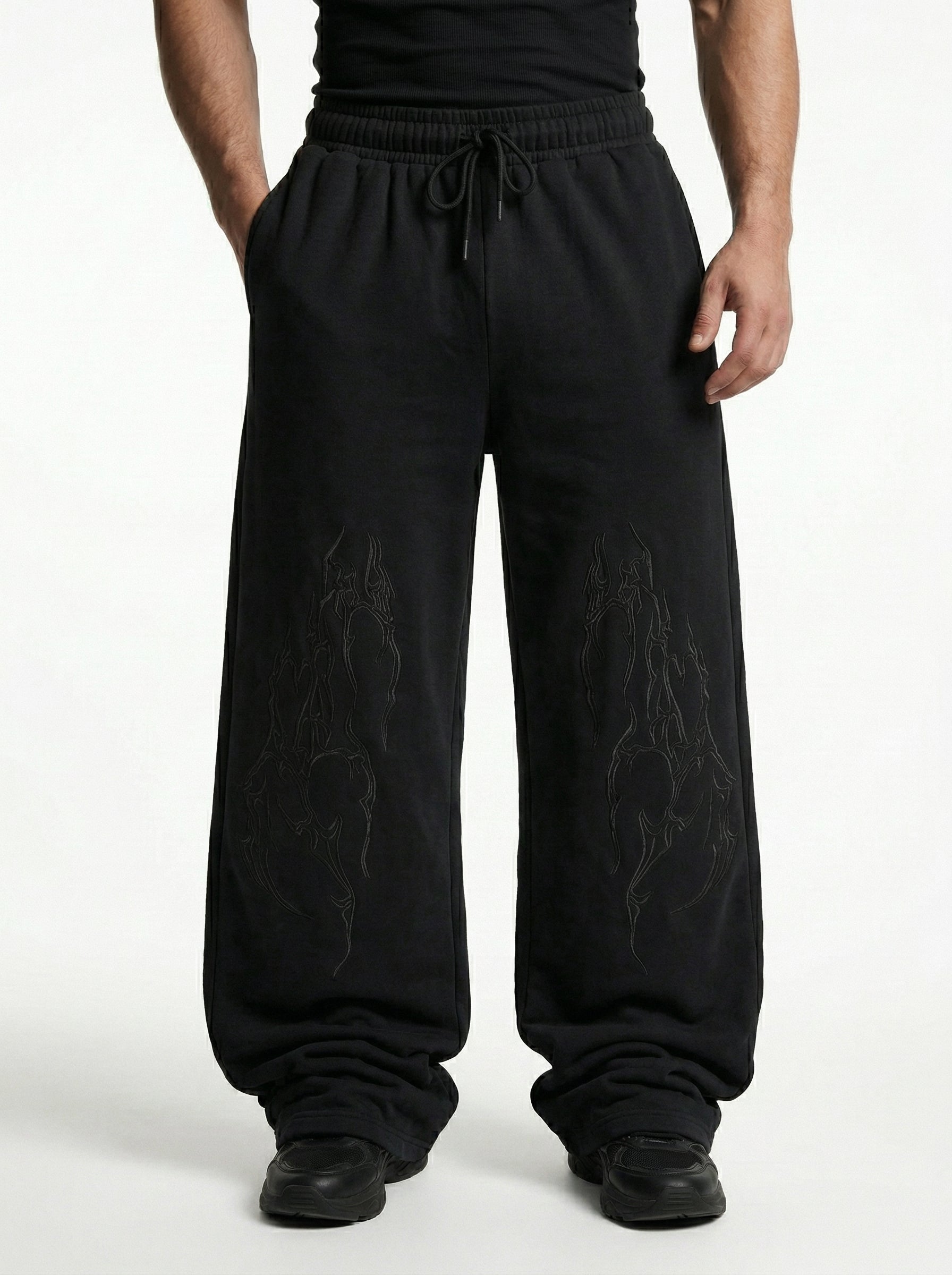SHADOW MARK BAGGY PANTS