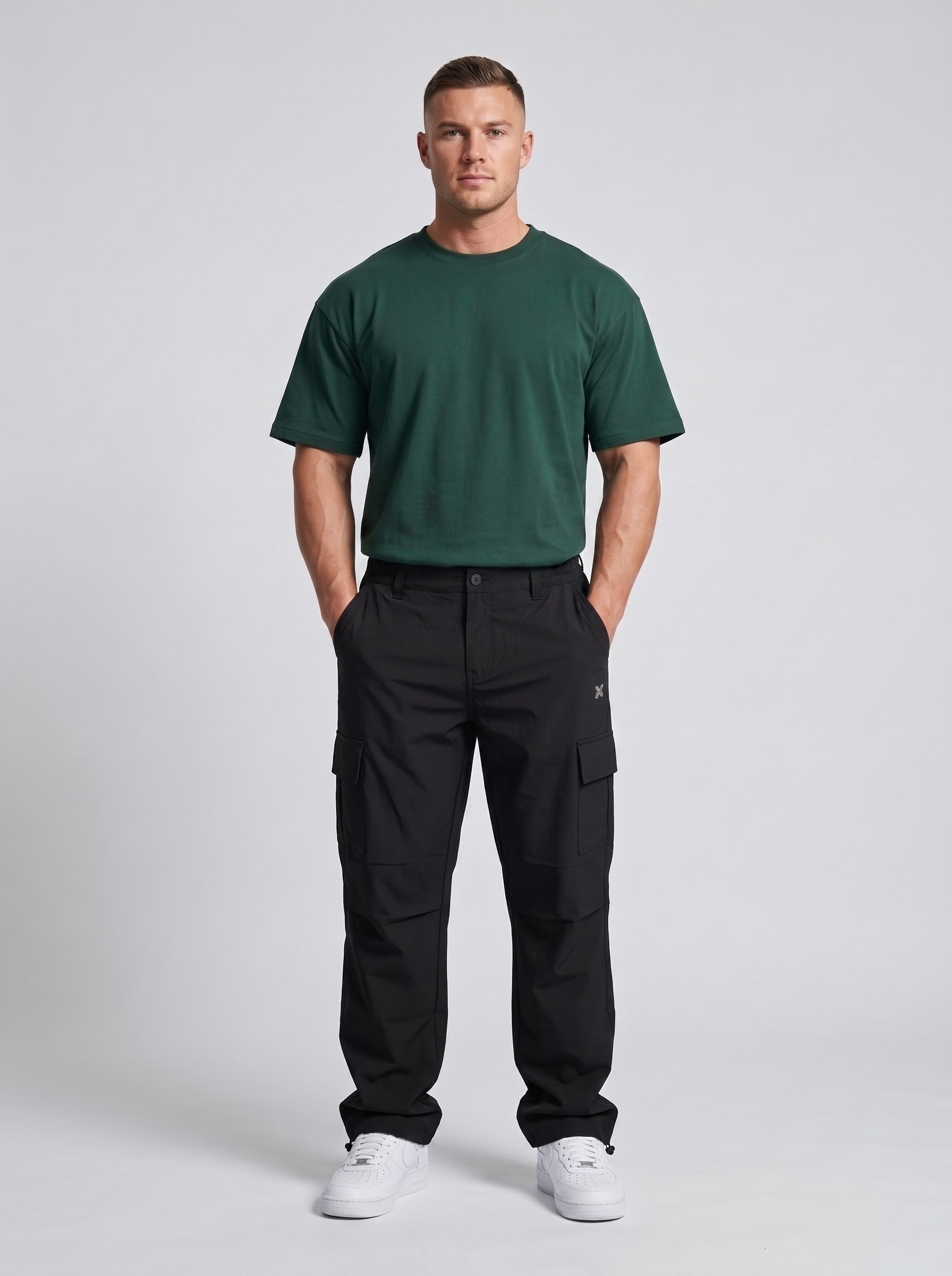 BLACK PARACHUTE CARGO PANTS
