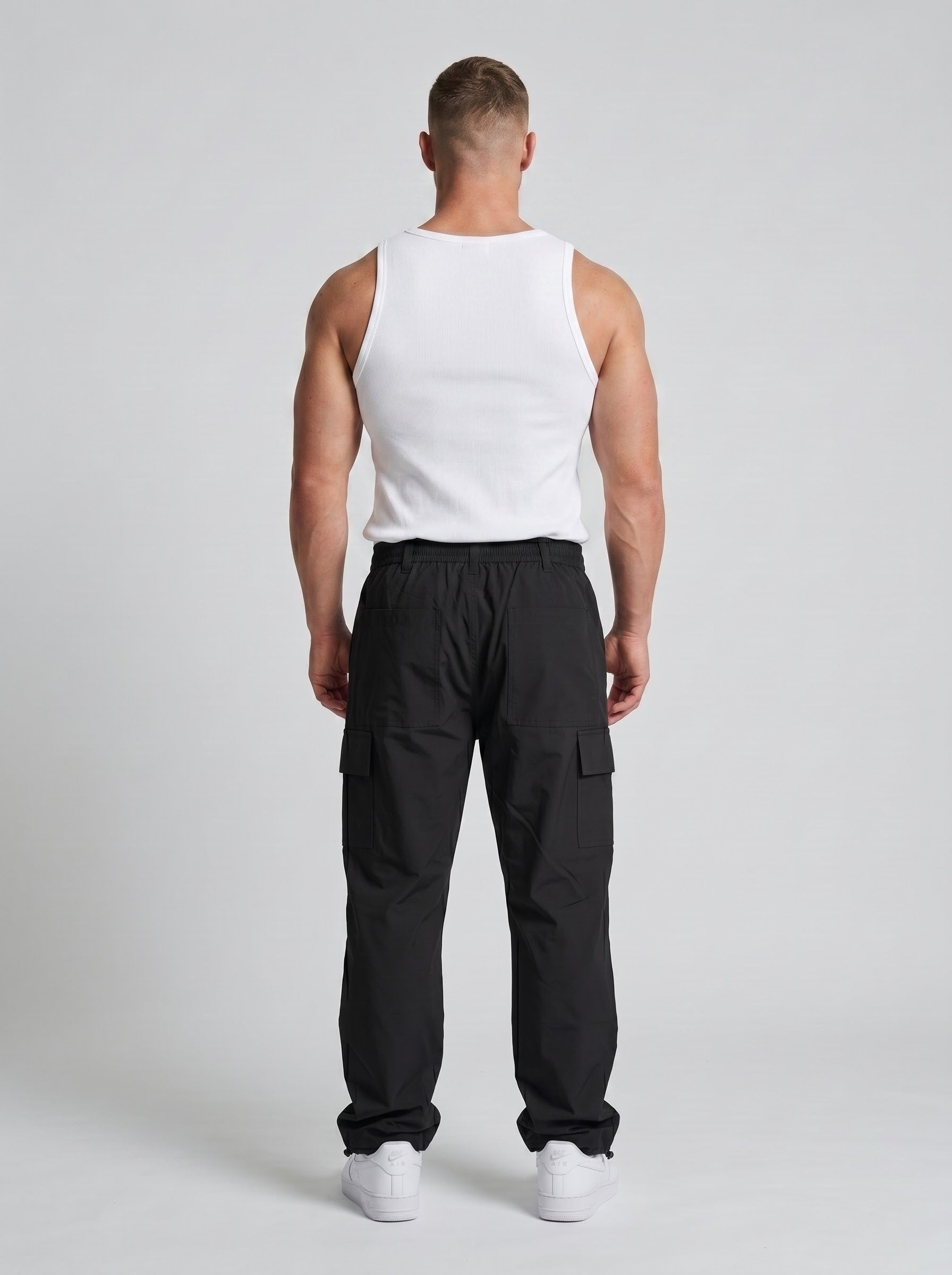 BLACK PARACHUTE CARGO PANTS