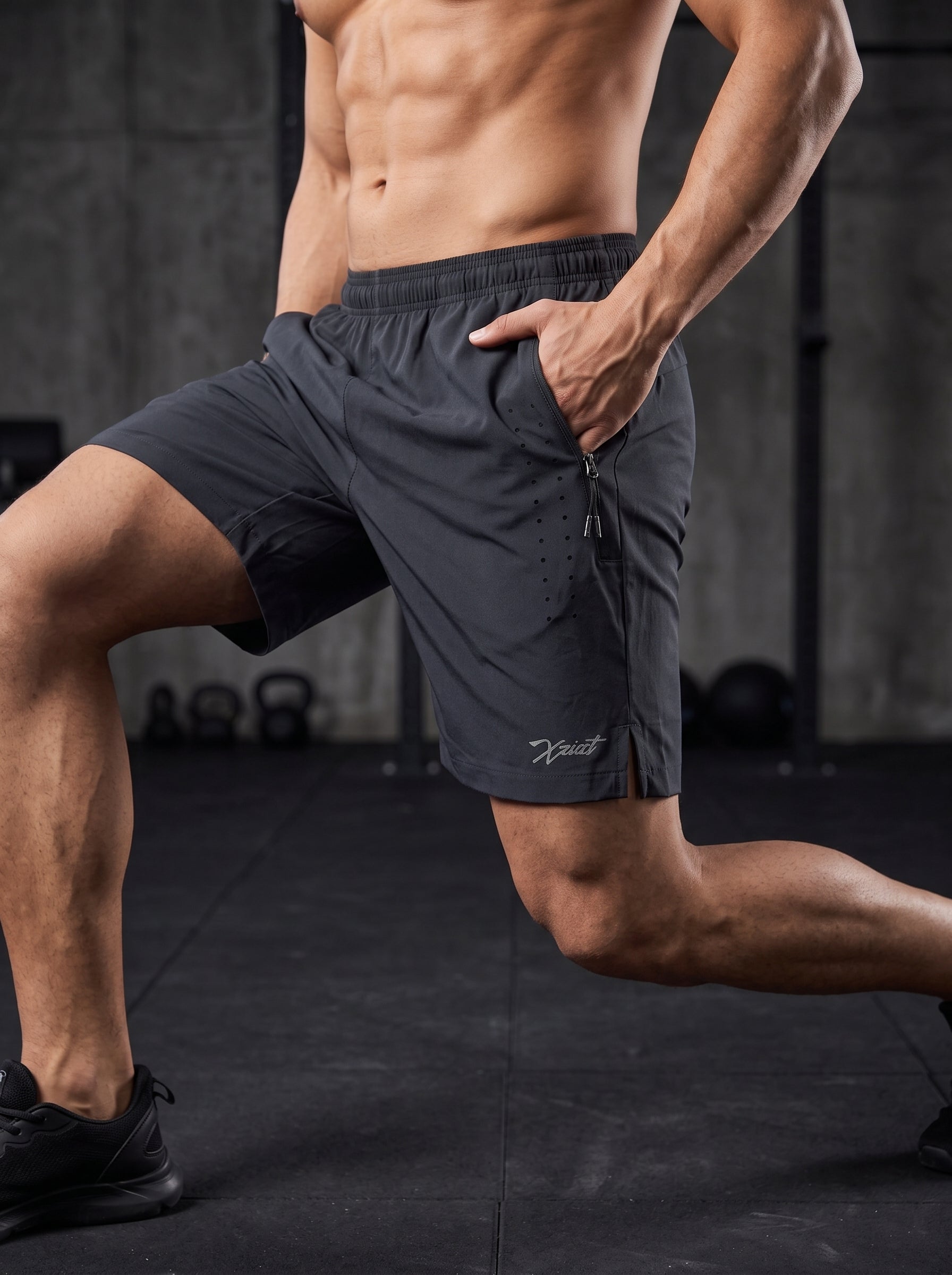 NAVY BLUE GYM SHORTS