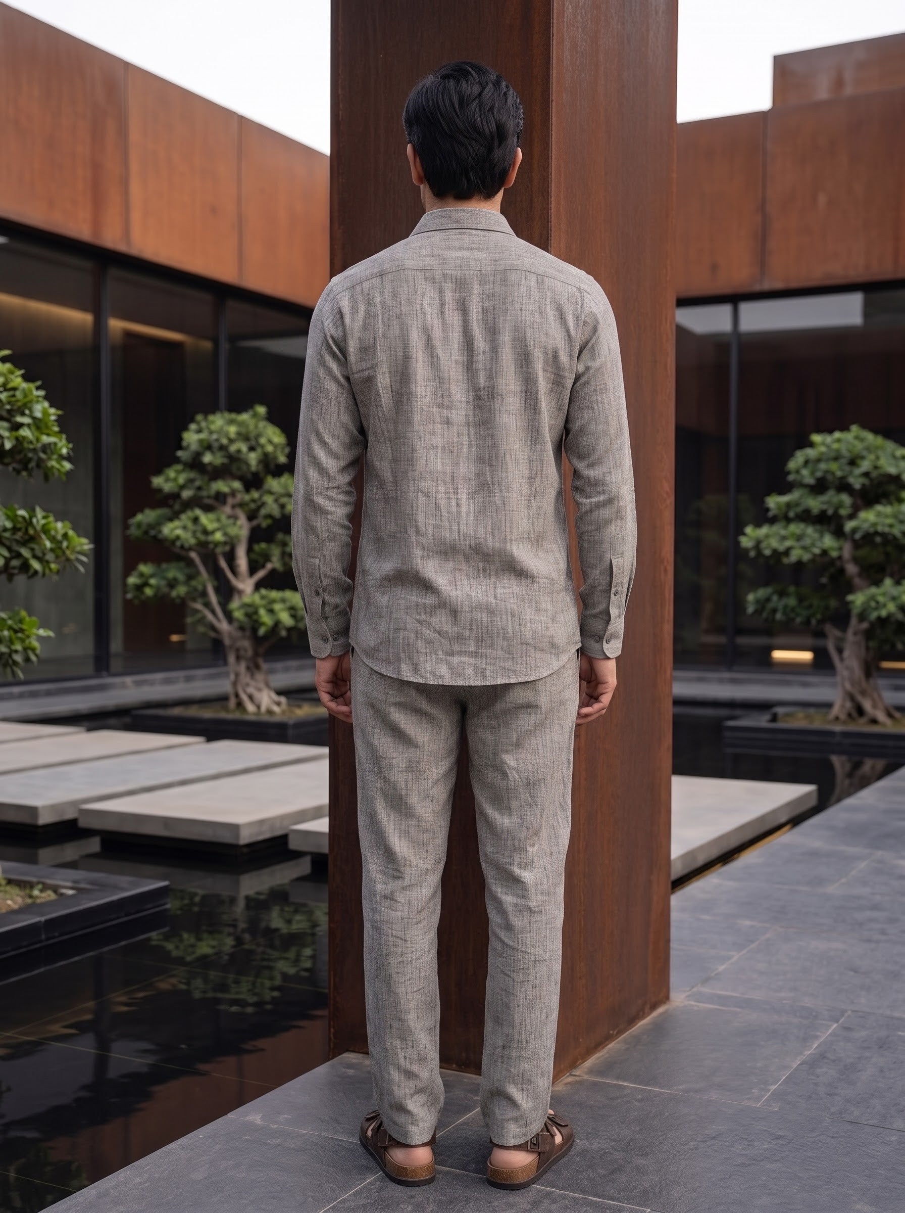 RELAXED LINEN SET GREY