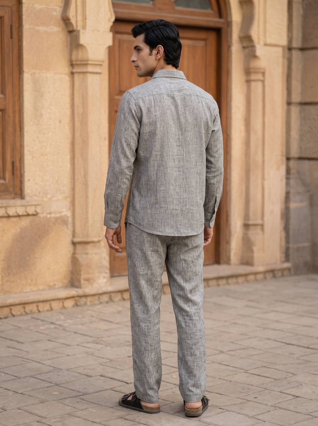 RELAXED LINEN SET GREY
