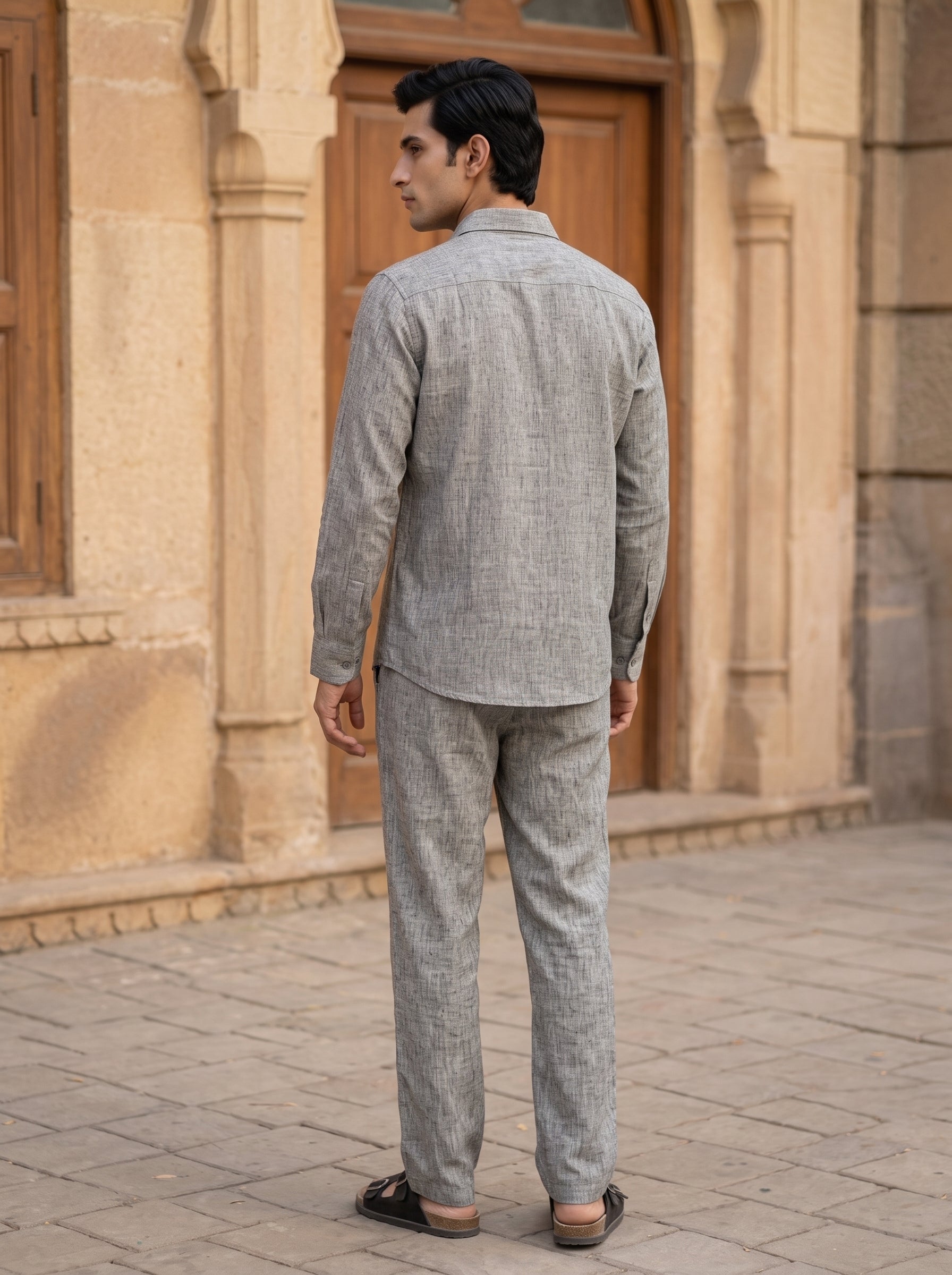 RELAXED LINEN SET GREY