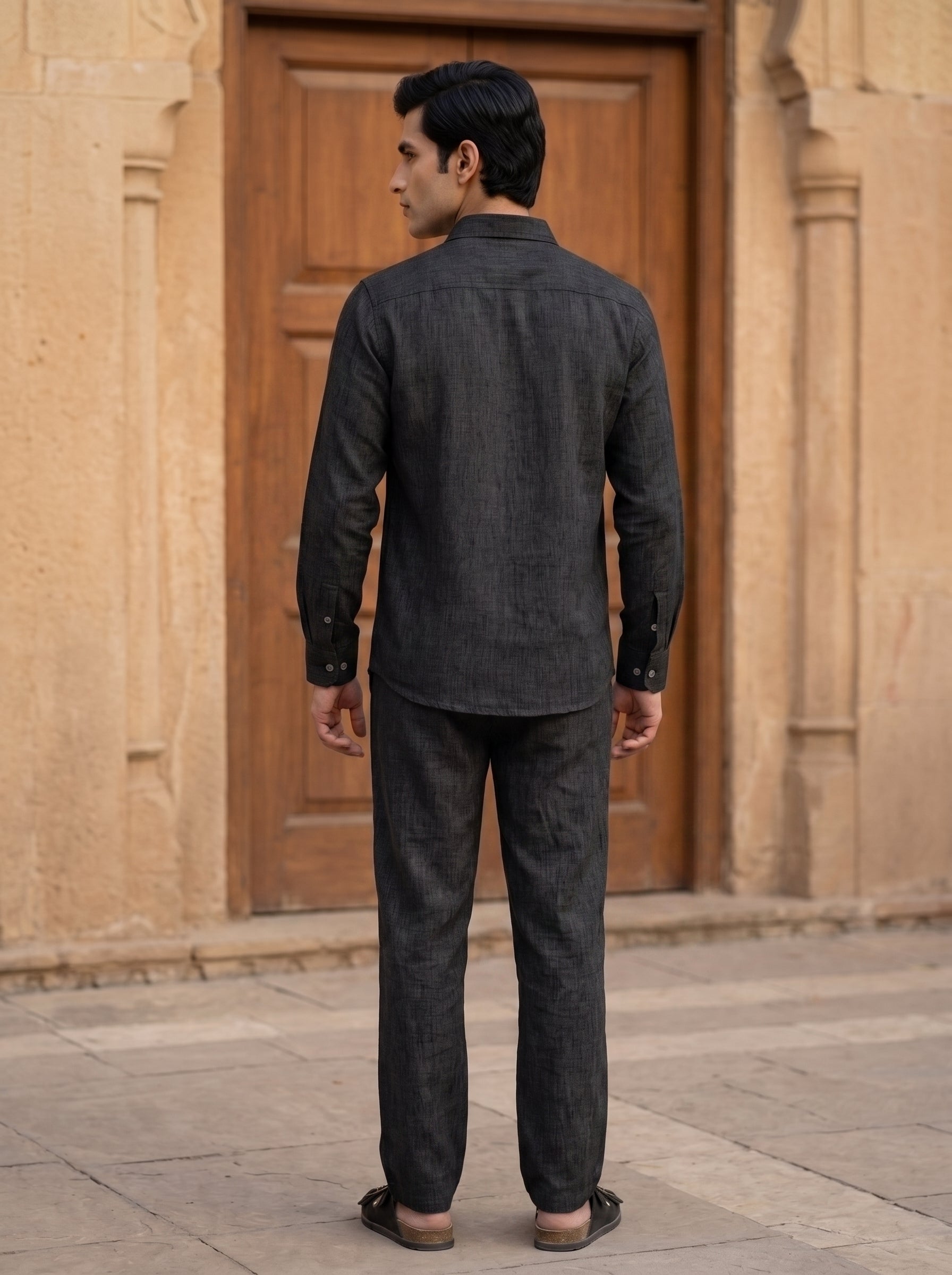 RELAXED LINEN SET BLACK