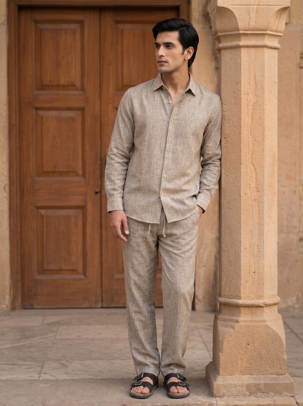 RELAXED LINEN SET BEIGE