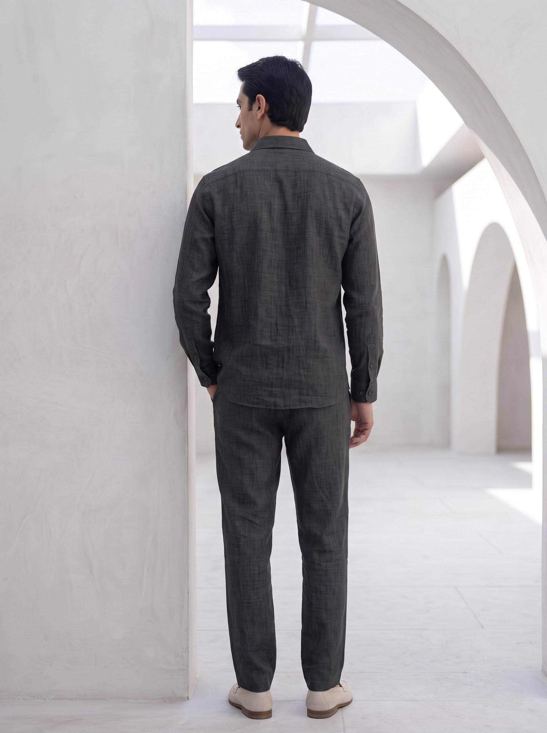 RELAXED LINEN SET BLACK