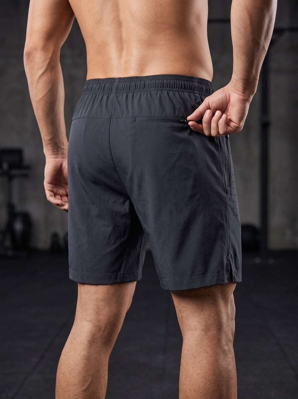 NAVY BLUE GYM SHORTS