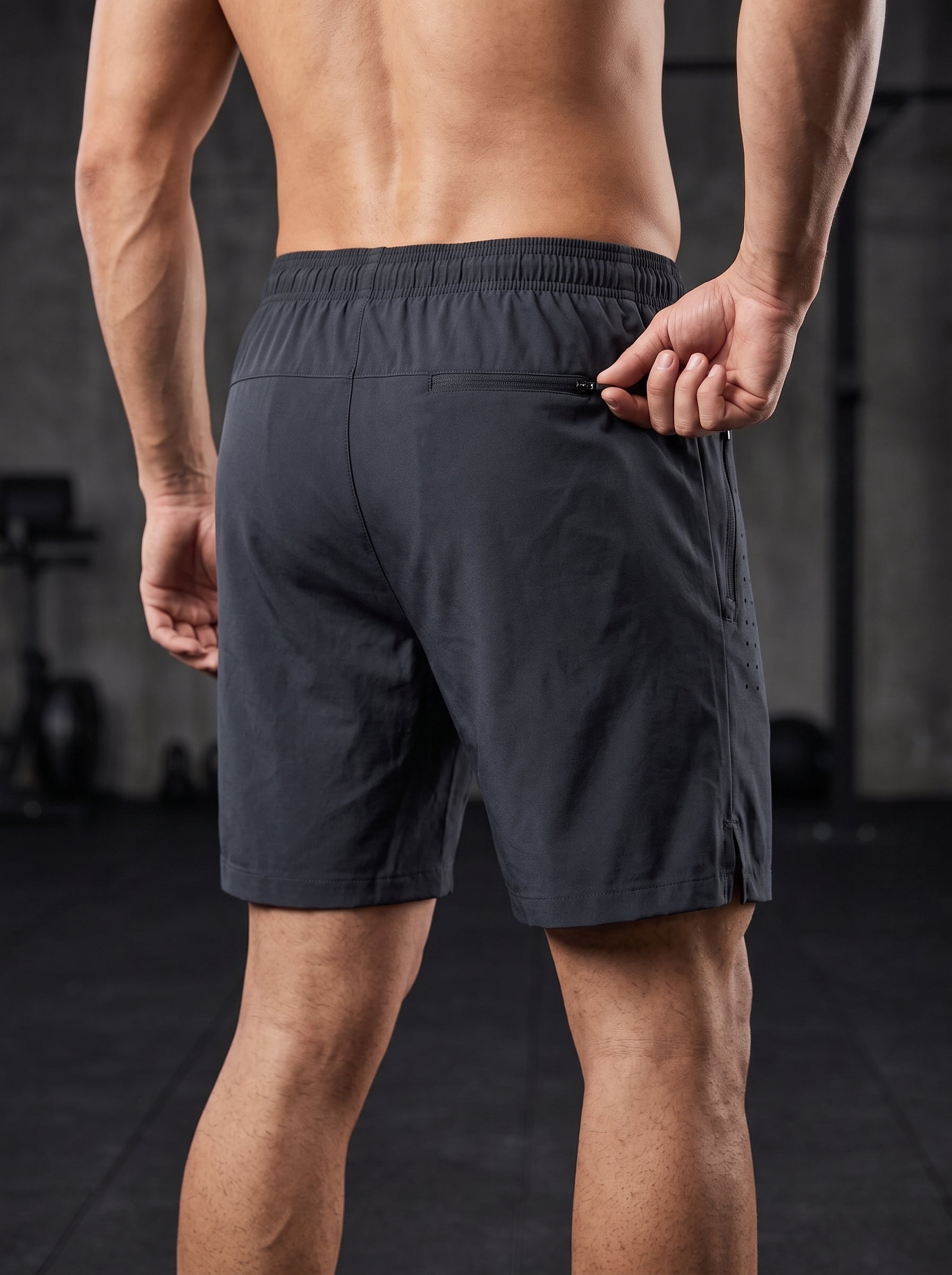 NAVY BLUE GYM SHORTS