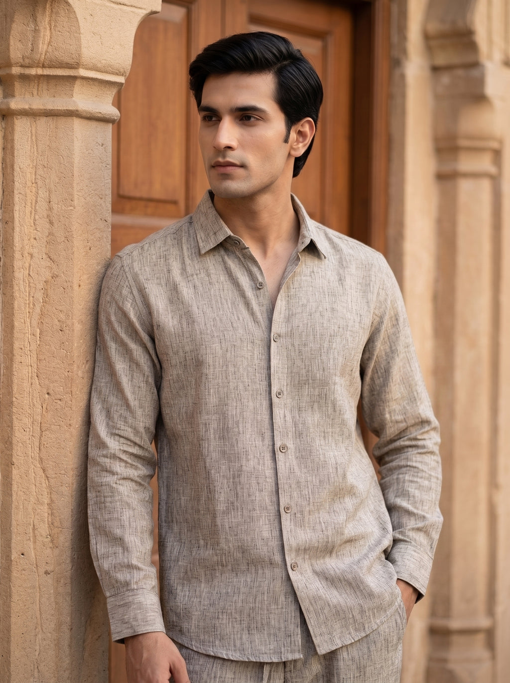 RELAXED LINEN SET BEIGE