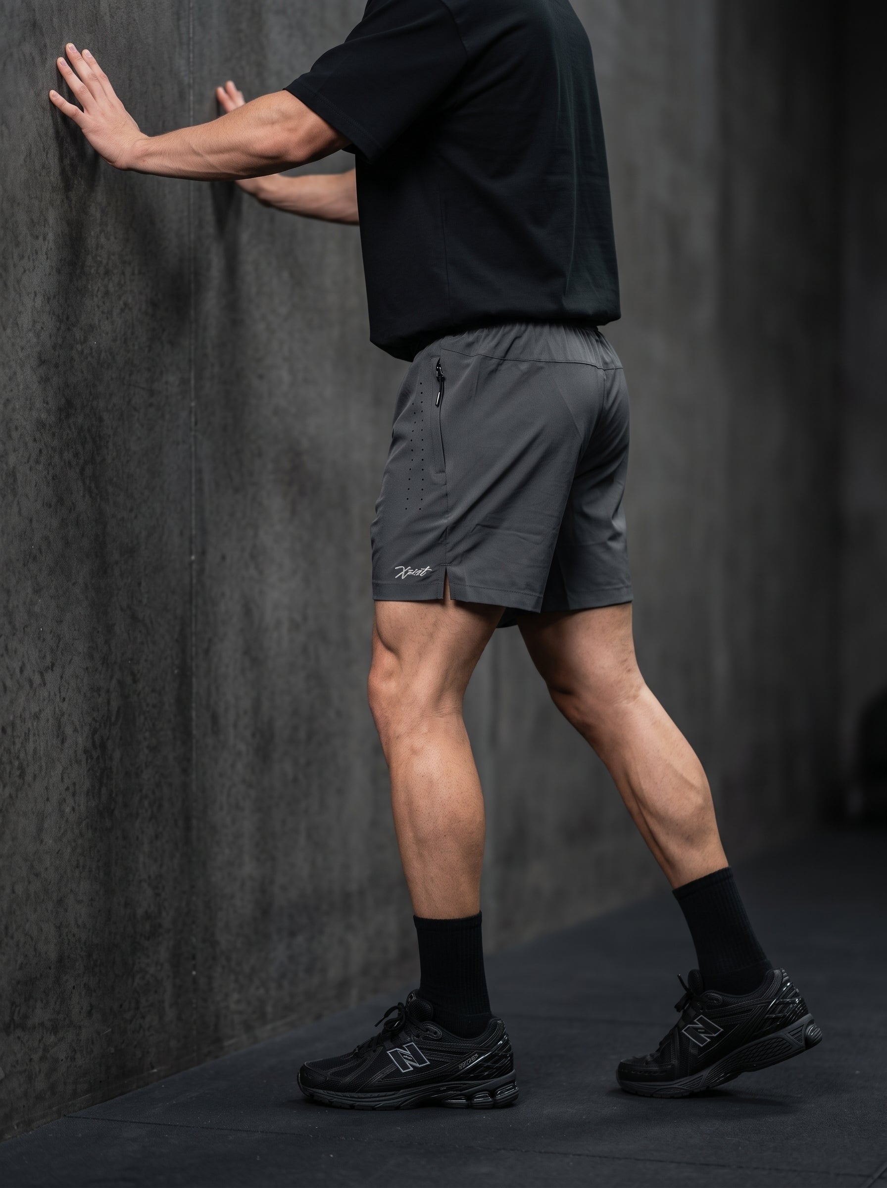 DARK GREY GYM SHORTS