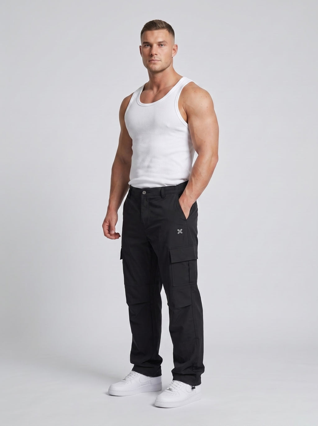 BLACK PARACHUTE CARGO PANTS