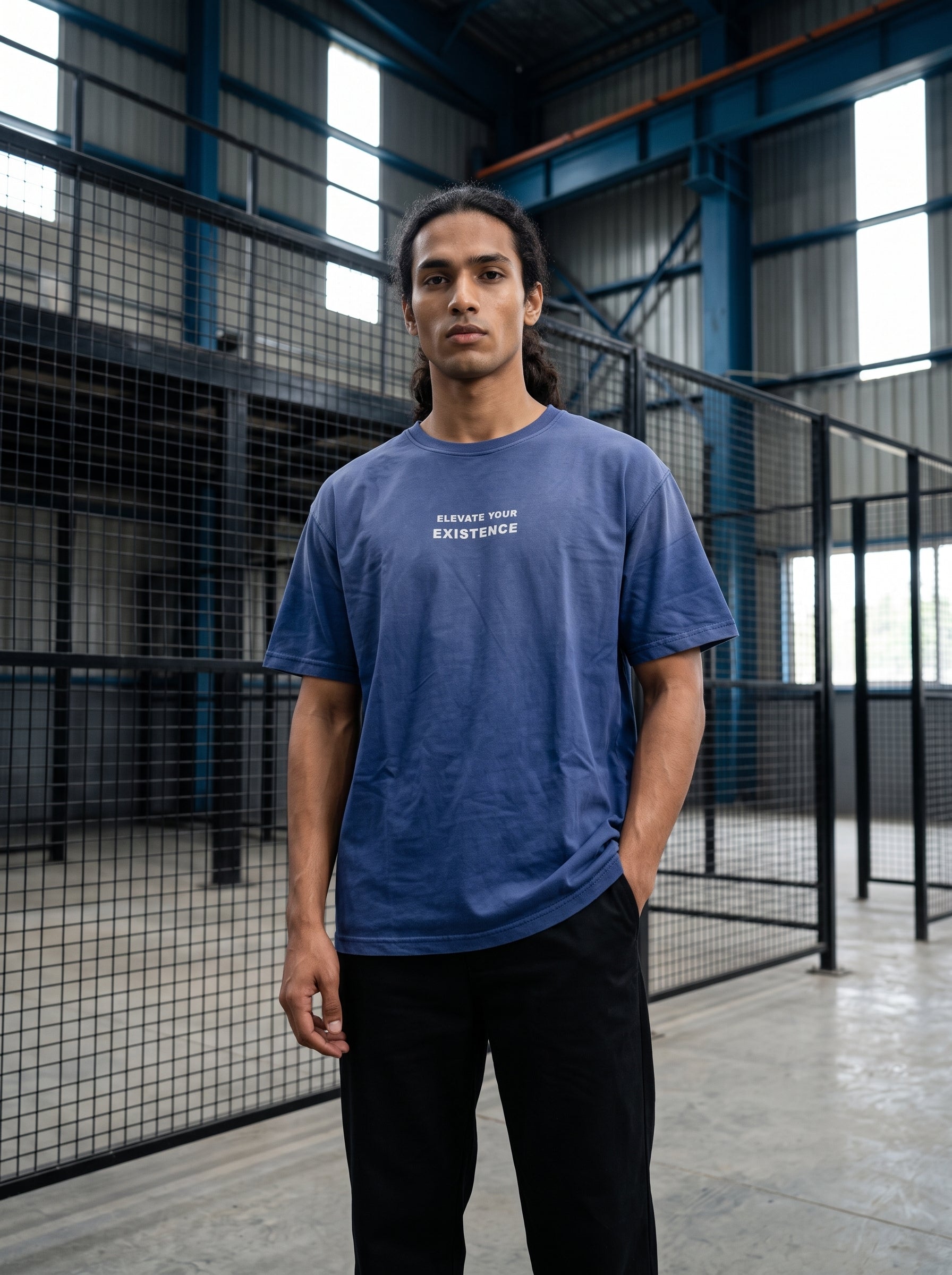 FADED WASH BLUE T-SHIRT