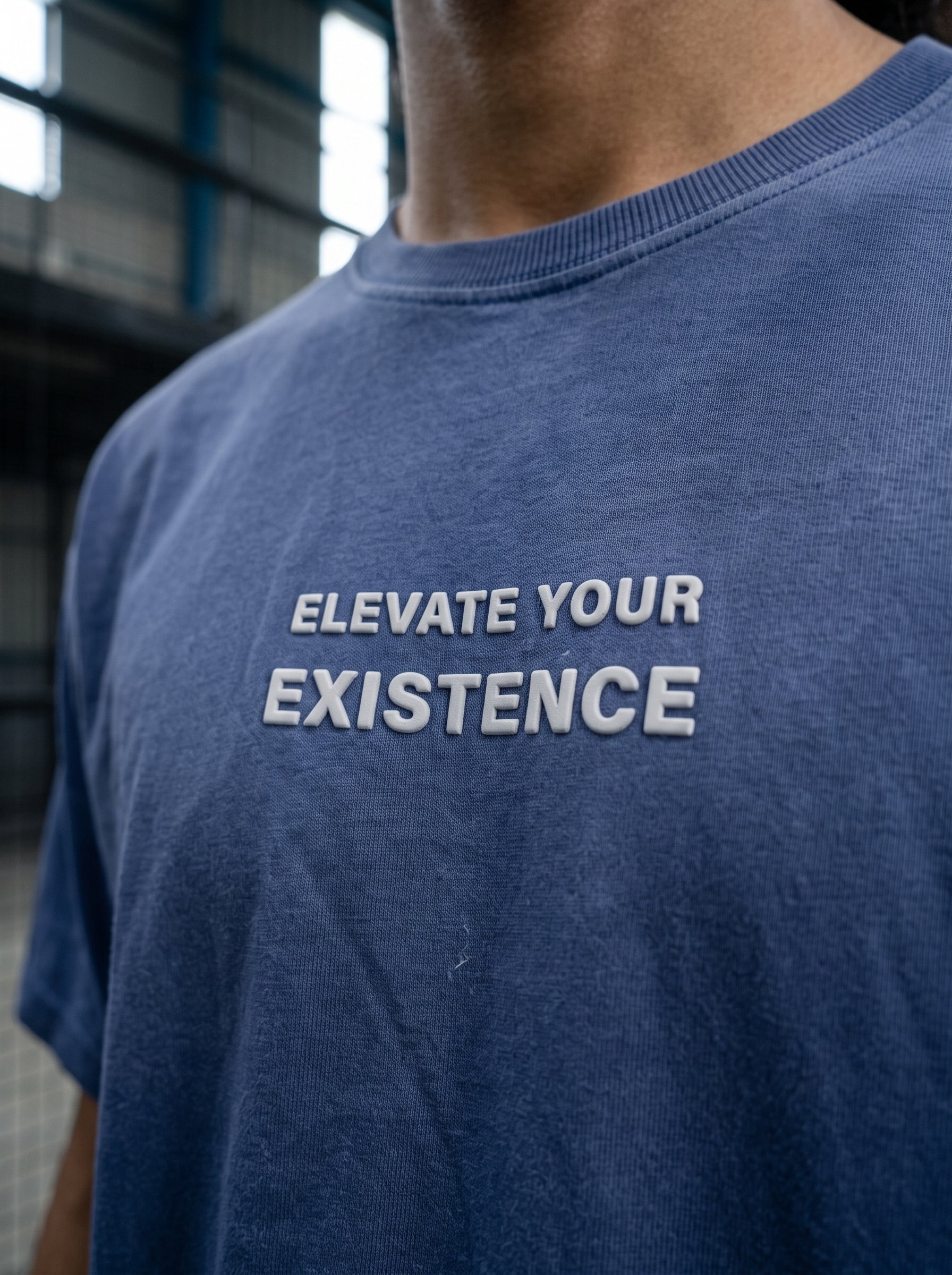 FADED WASH BLUE T-SHIRT