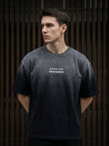FADED WASH BLACK T-SHIRT