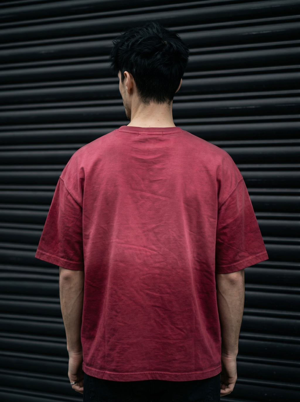 FADED WASH RED T-SHIRT