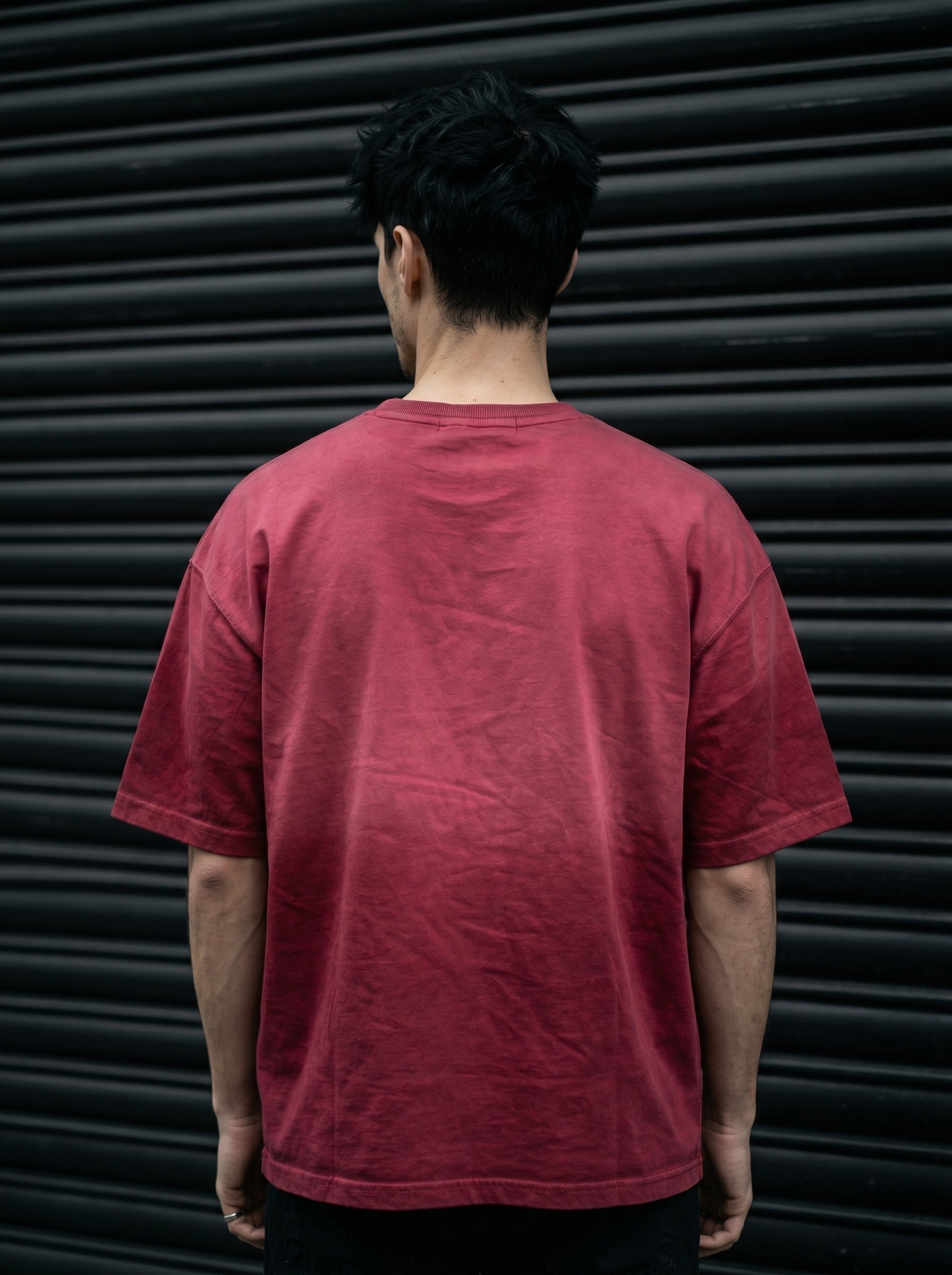 FADED WASH RED T-SHIRT