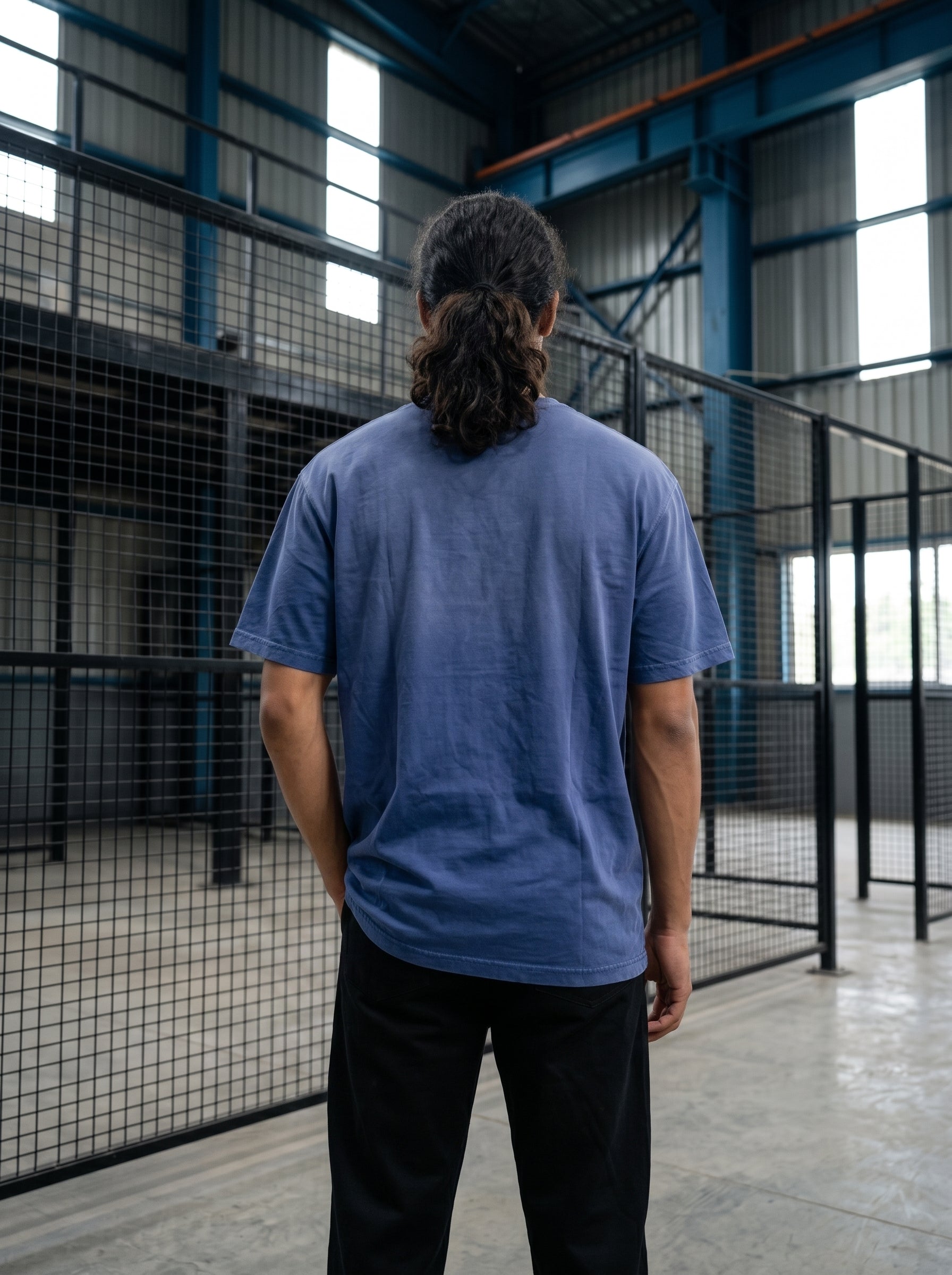 FADED WASH BLUE T-SHIRT