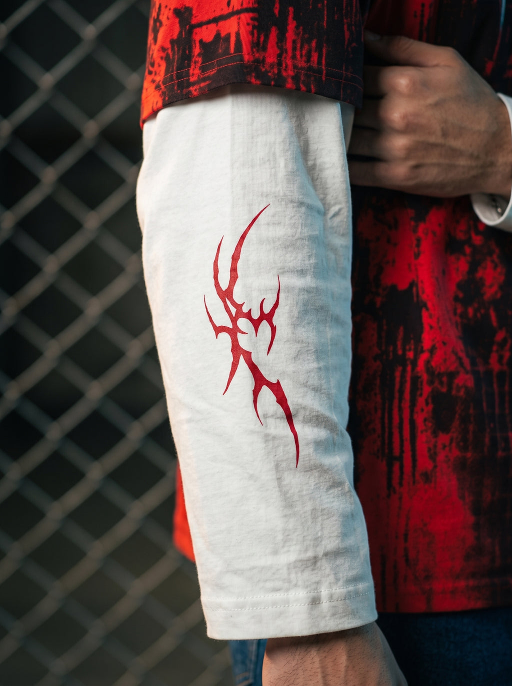 CRIMSON LAYERED T-SHIRT