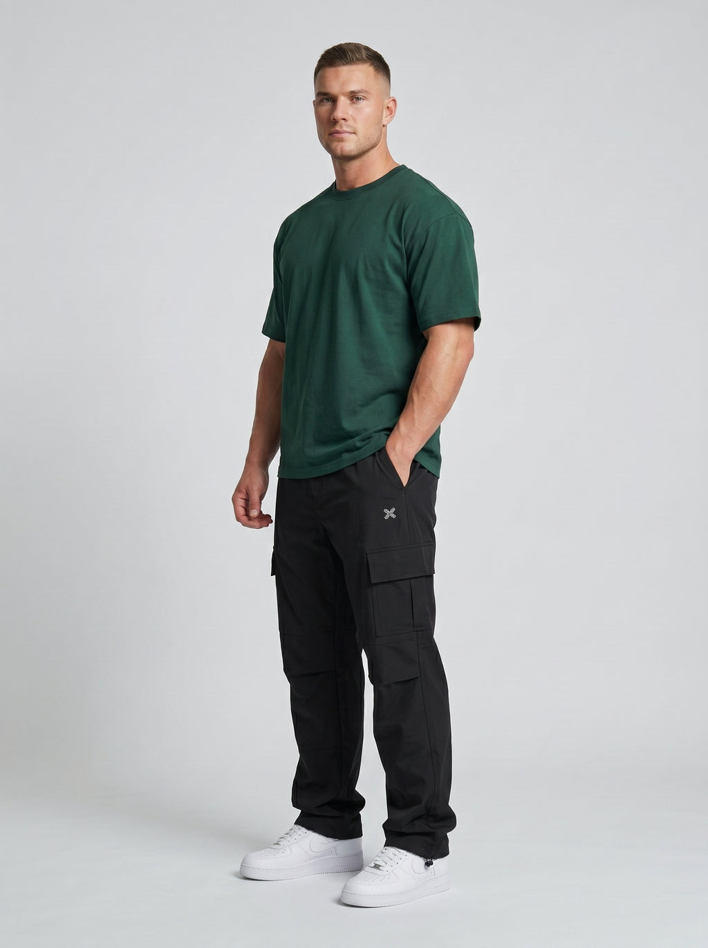BLACK PARACHUTE CARGO PANTS