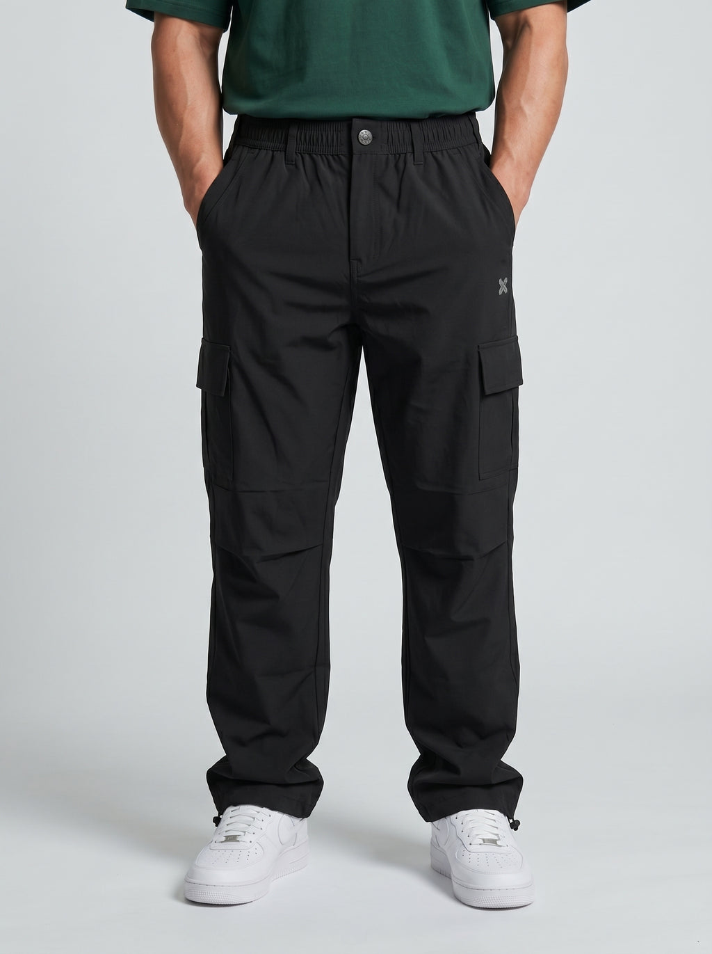 BLACK PARACHUTE CARGO PANTS