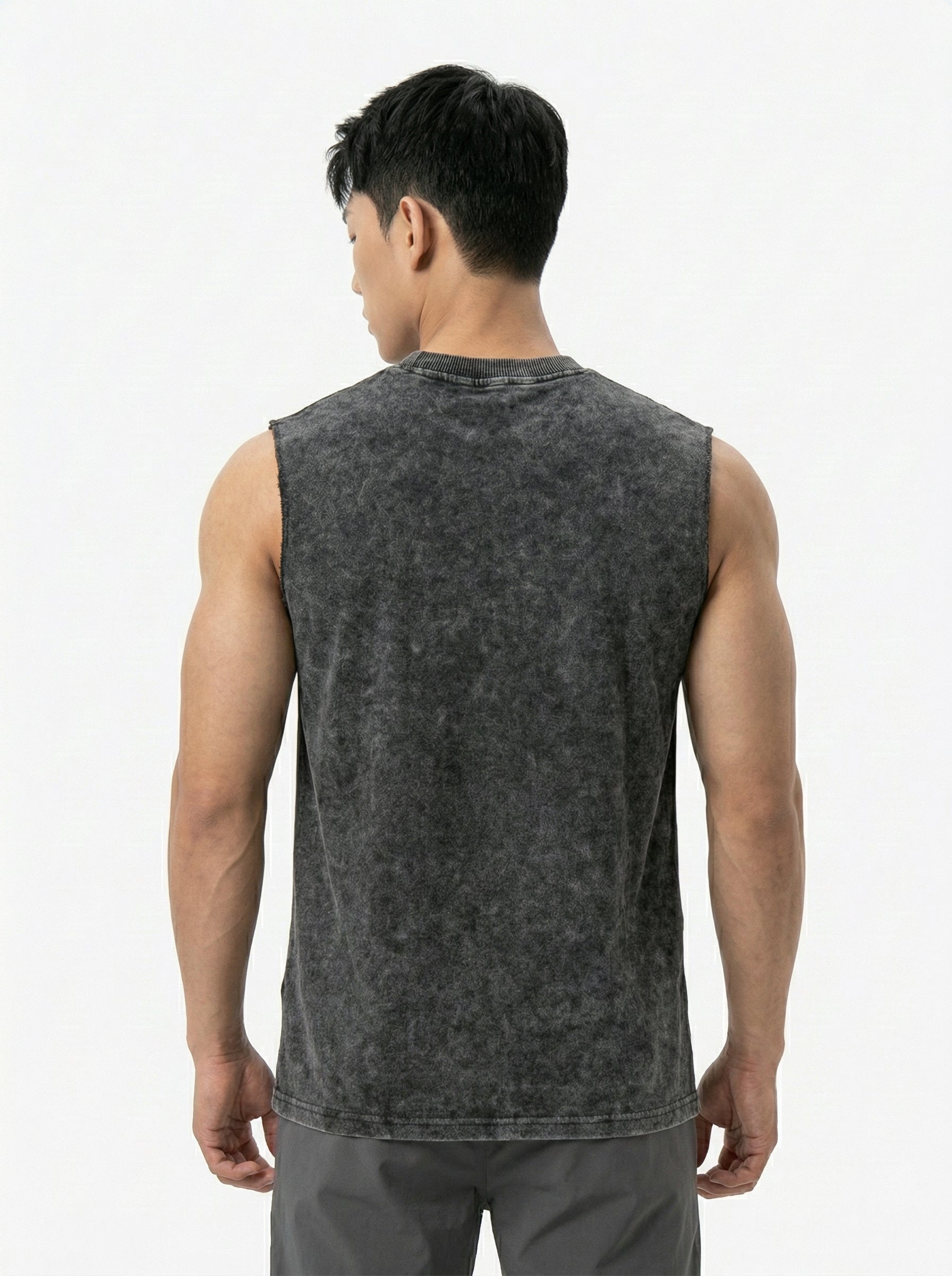 ACIDWASHED GREY TANKTOP