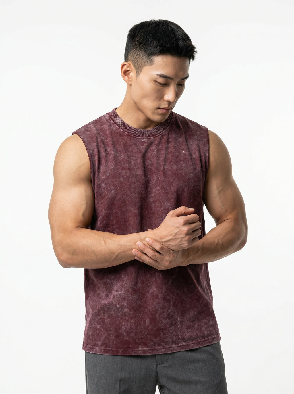 ACIDWASHED RED TANKTOP
