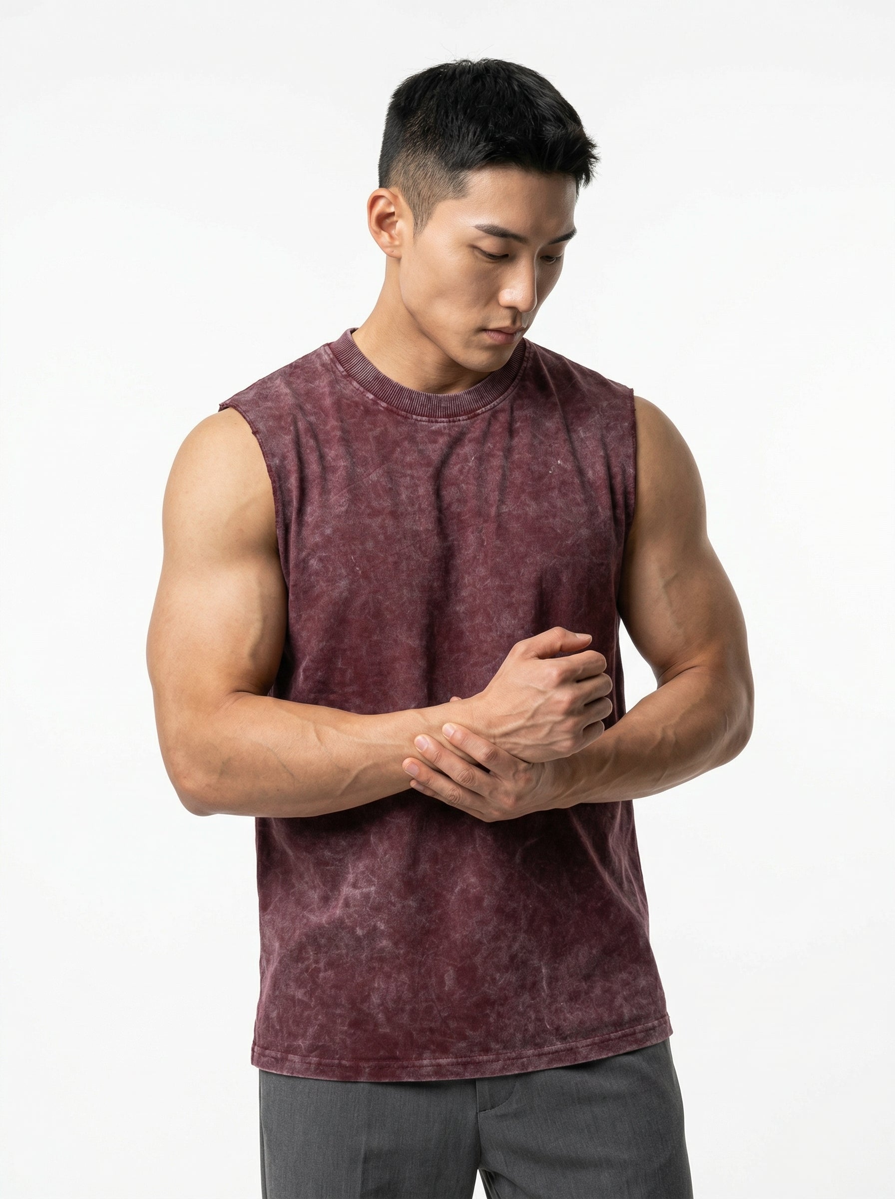 ACIDWASHED RED TANKTOP