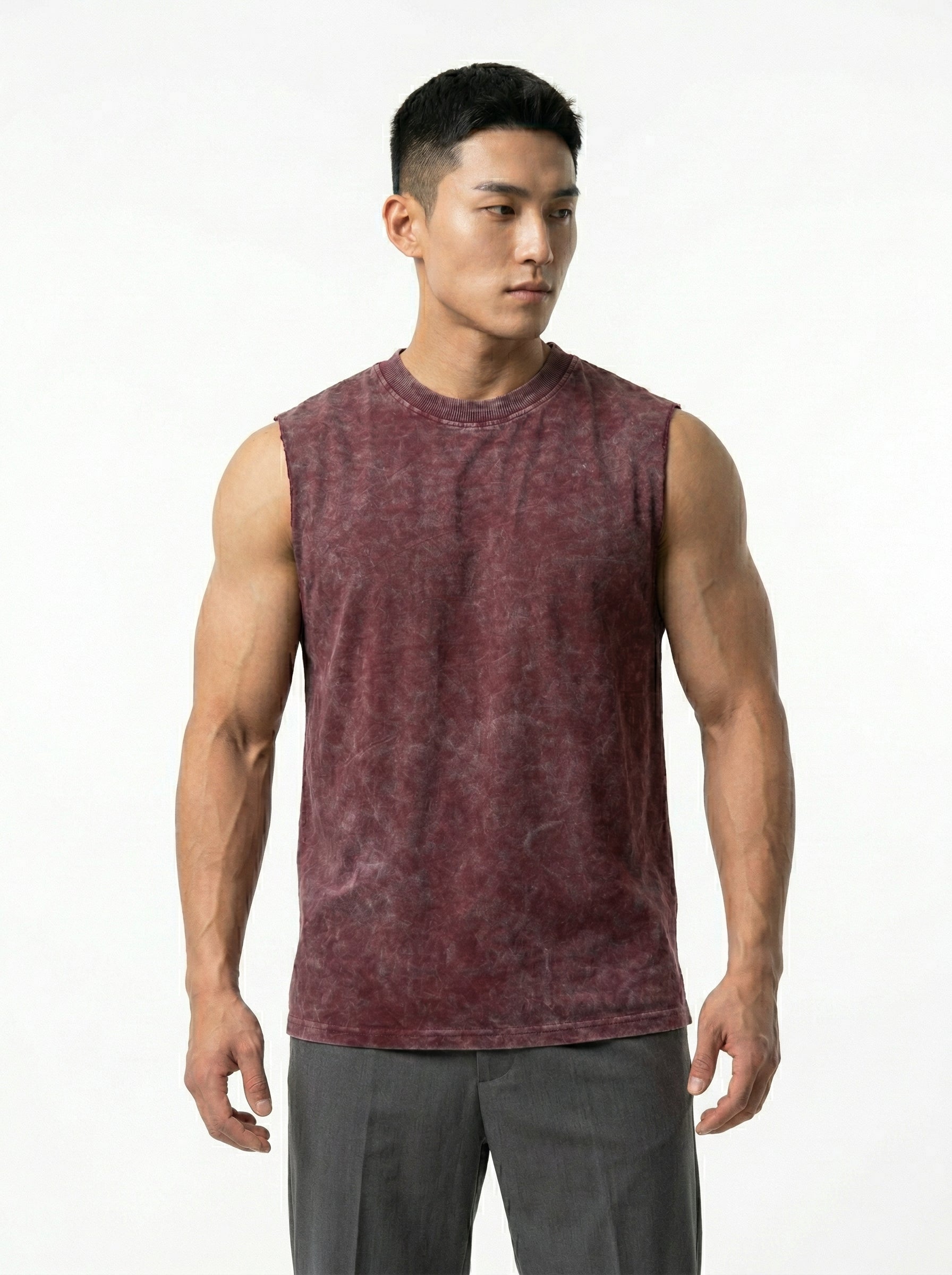 ACIDWASHED RED TANKTOP