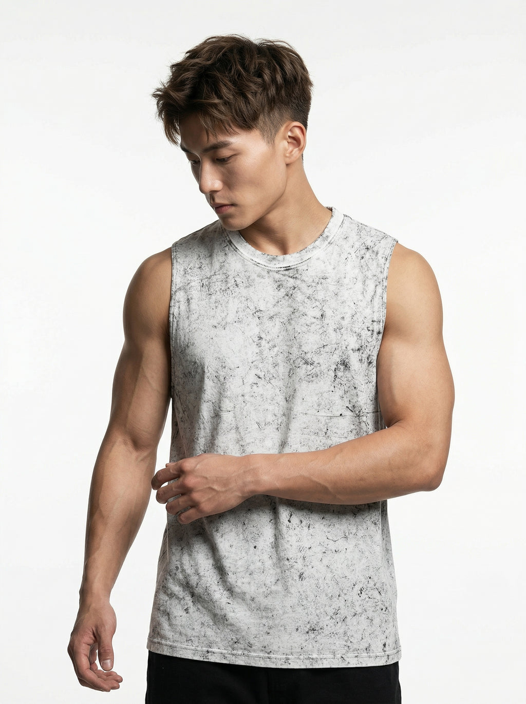 ACIDWASHED WHITE TANKTOP