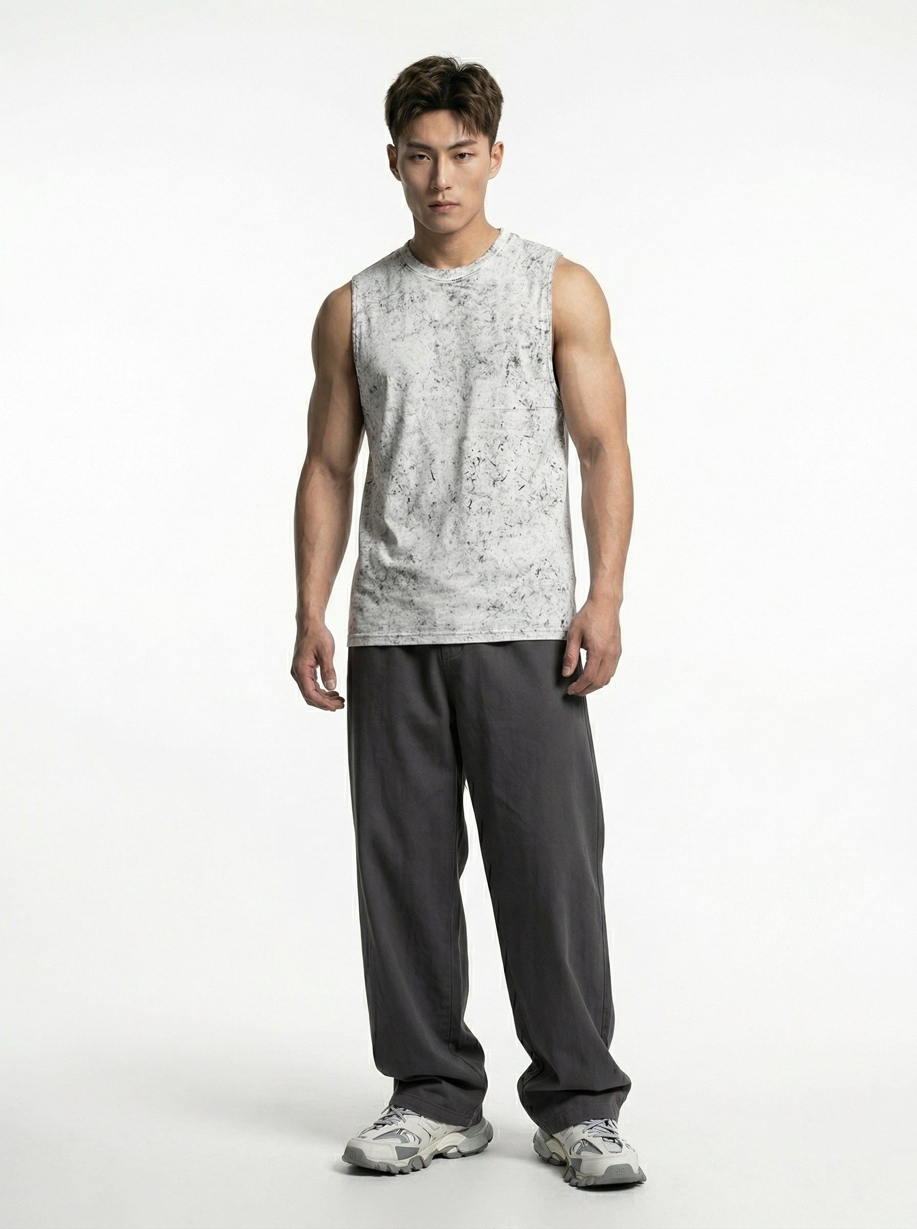 ACIDWASHED WHITE TANKTOP