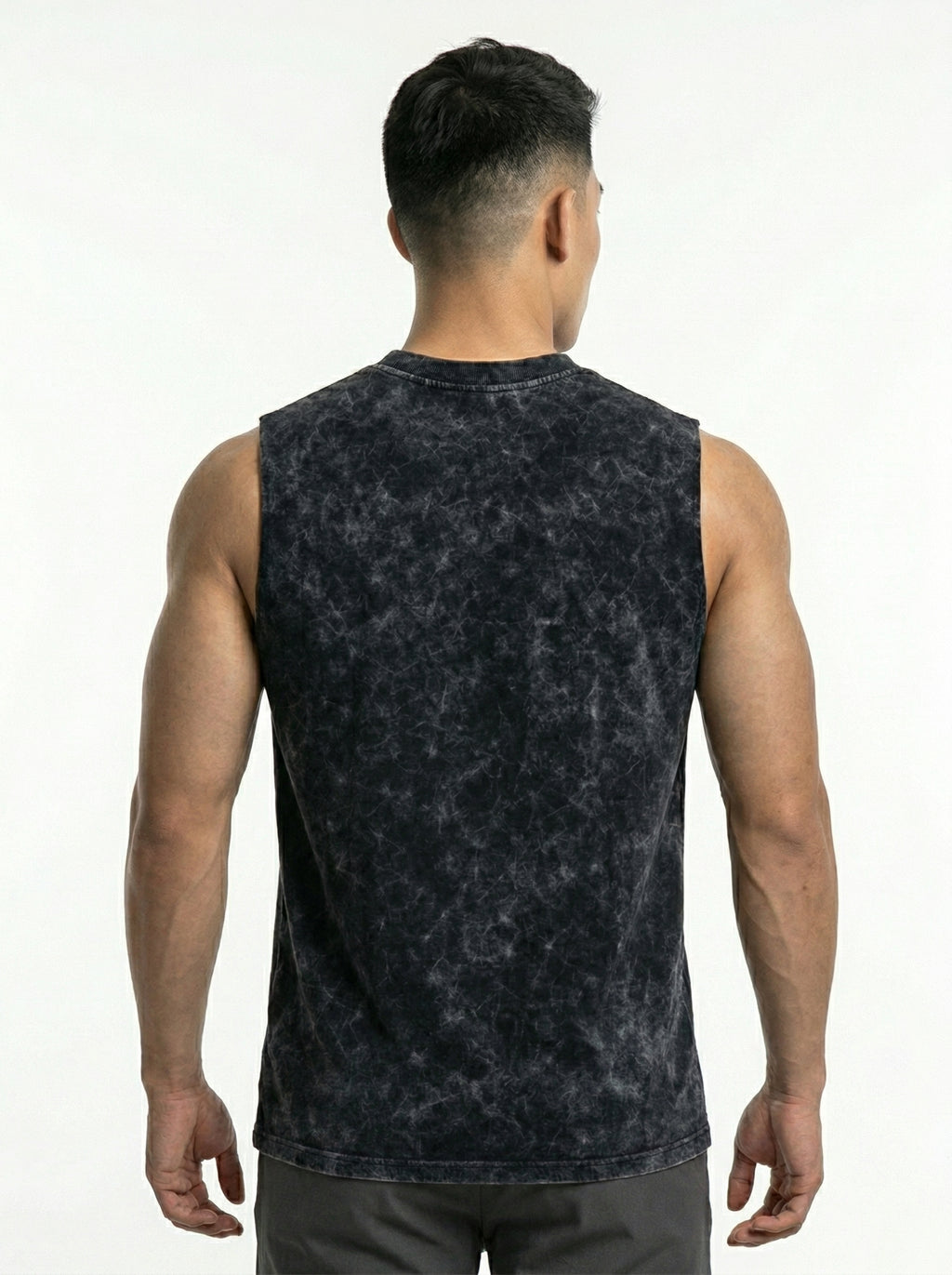 ACIDWASHED BLACK TANKTOP